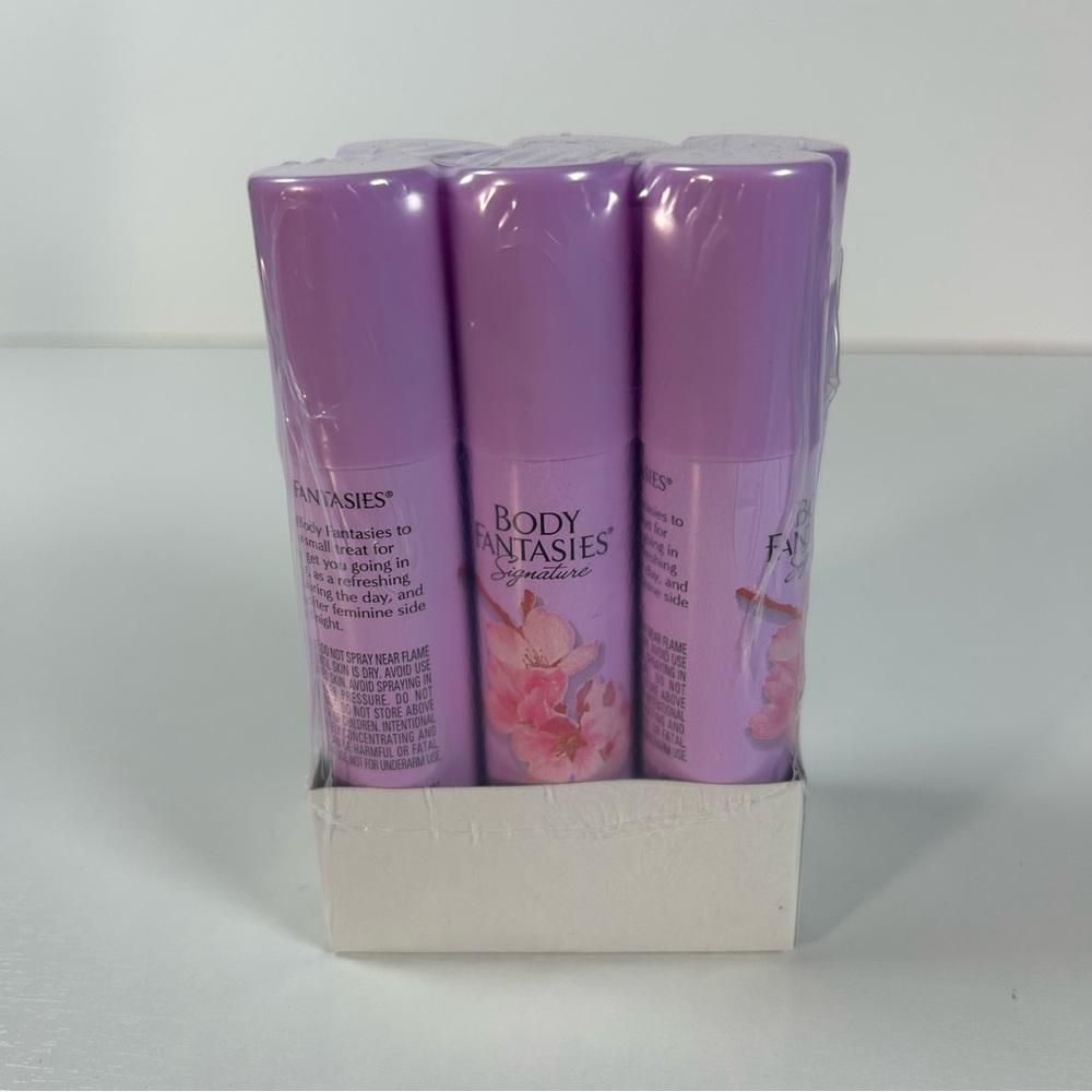 Body Fantasies Premium Japanese Cherry Blossom Body Spray 0.5oz (6 cans) NEW